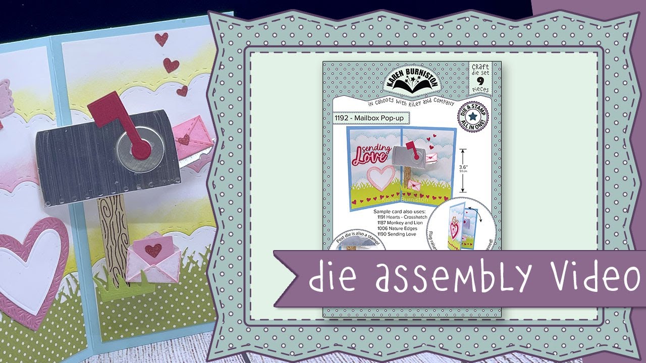 Karen Burniston Die 1192 Mailbox Pop-up Assembly