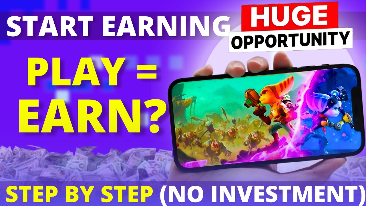 Play Games & Earn Money? Crypto Gaming Explained (Beginner Guide) | Play to Earn Concept