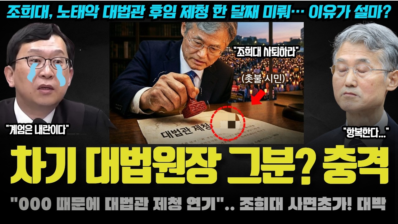 사법부 항복!? 조희대가 알아서 기기 시작했다 