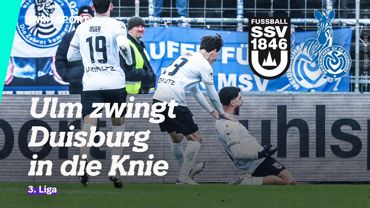 3. Liga: SSV Ulm - MSV Duisburg, 22. Spieltag | SWR Sport