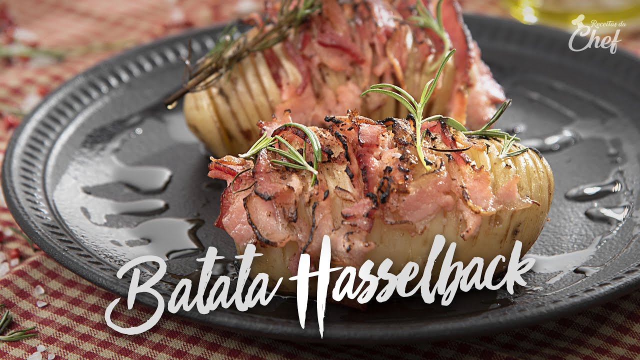 Batata Hasselback - Receitas Suggar