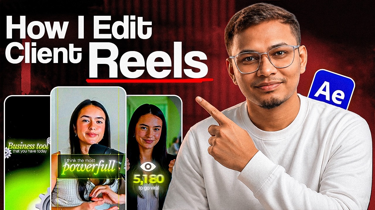 How to edit Viral Reels in After effects | Live Reel Editing