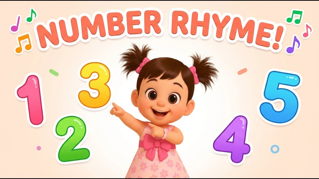 Numbers Song for Kids | Count 1 to 5 ⭐ | Fun Counting Song for Toddlers