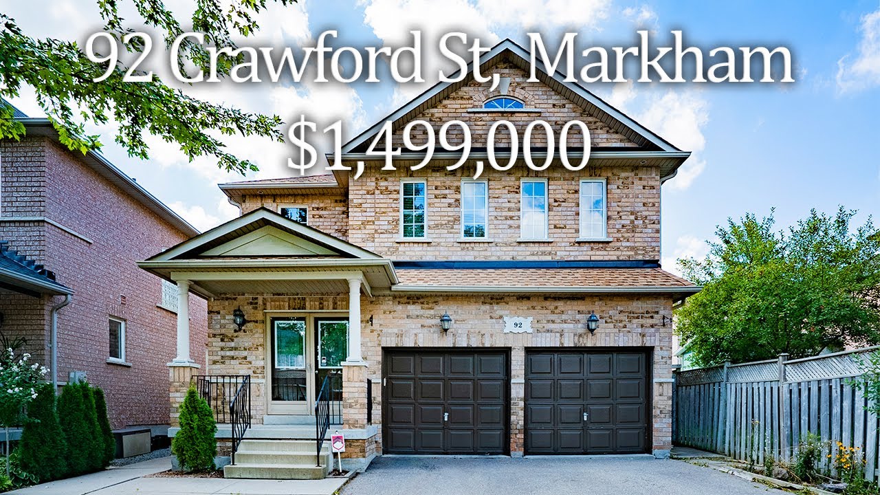 🚩92 Crawford Street Berczy Village Markham Virtual Tour for SALE 4K