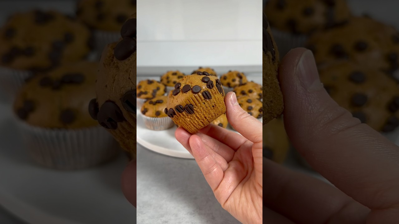 Chokolate Chip Muffins | Easy Recipe | Muffins mit Schokost&uuml;cken #muffins #bake #yummy #food