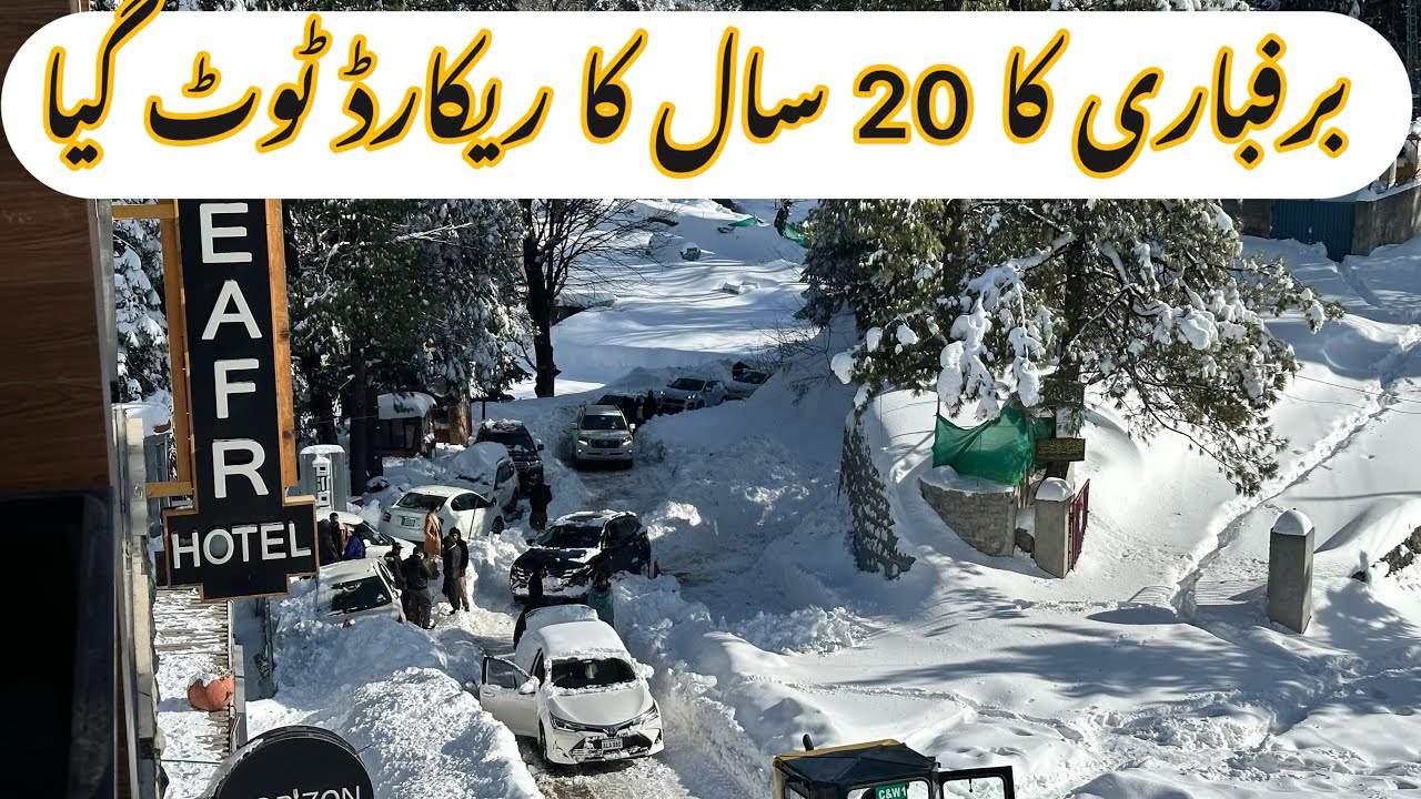 Northern Pakistan Snow Fall / Nathia Gali Live update 