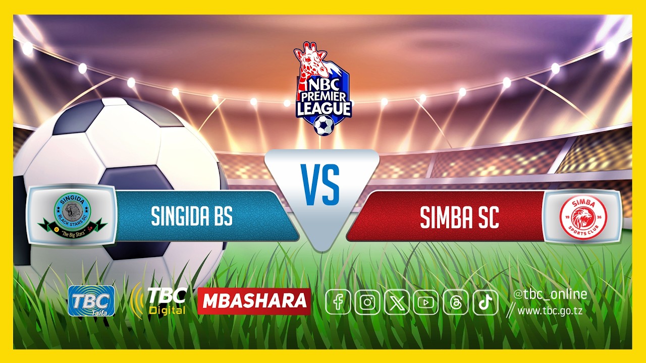 🔴#TBCLIVE: SINGIDA BS (1) VS (2) SIMBA SC | UWANJA WA AIRTEL  | SINGIDA