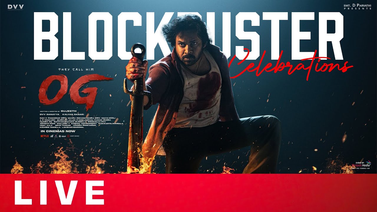 They Call Him OG Blockbuster Celebrations Live | Pawan Kalyan | Sujeeth | Thaman S | Shreyas Media