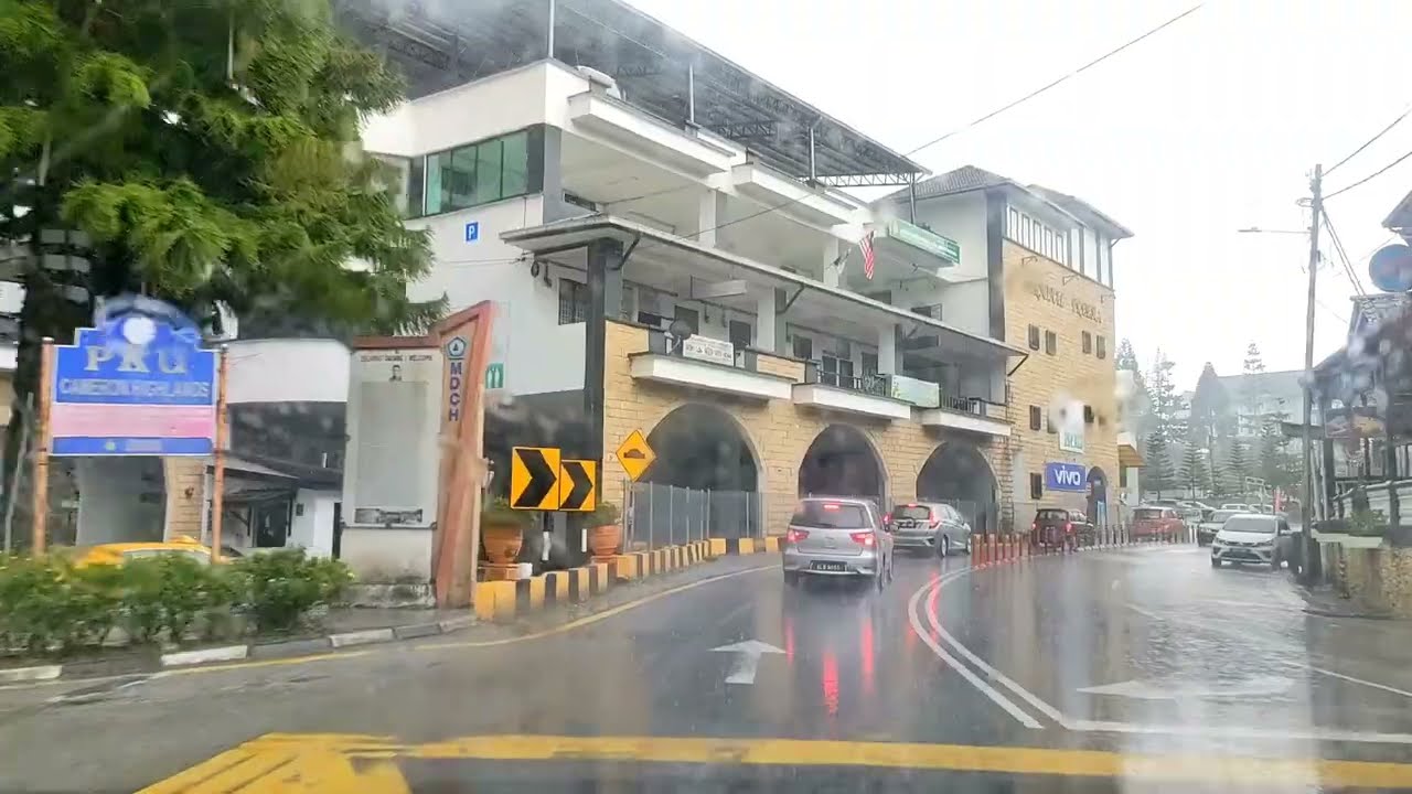17 January  2022  4:00pm Hujan turun membasahi Cameron Highlands