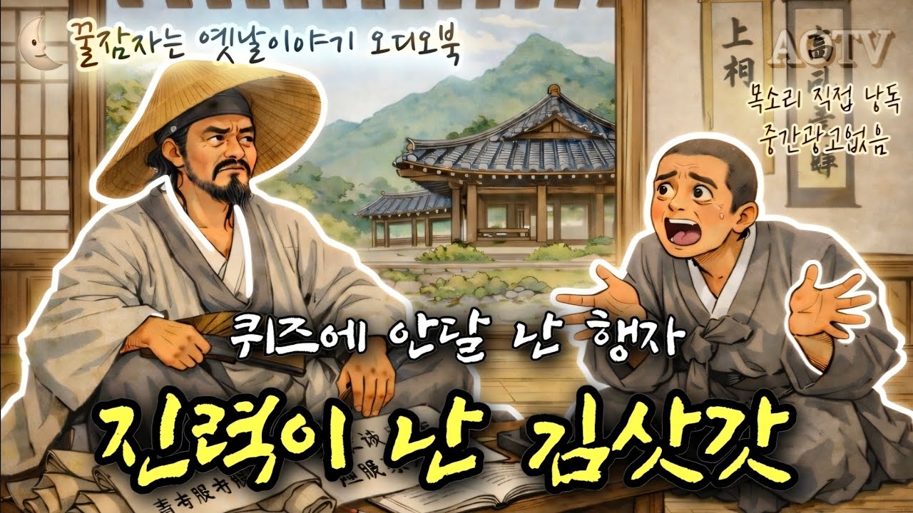 🌜퀴즈에 안달 난 행자 진력이 난 김삿갓, 소설 김삿갓 시리즈 제18부, 중간광고없는 잠자리동화, 어른 전래동화, 전설, 설화, 책 읽어주는 여자, 오디오북, ASMR
