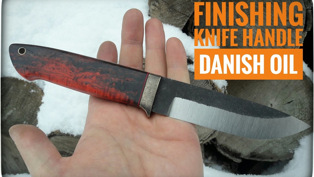 Finishing knife handle Danish Oil