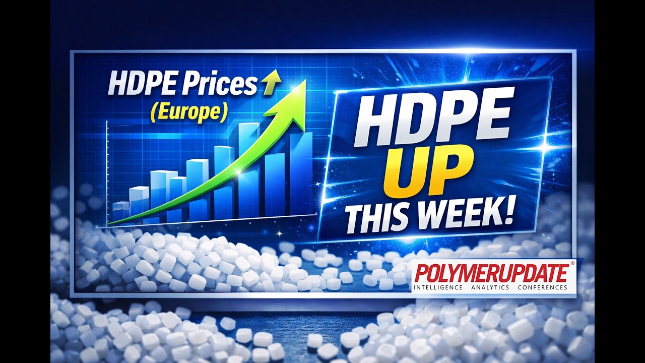Polymer News: High density polyethylene (HDPE) prices journey northward in Europe.
