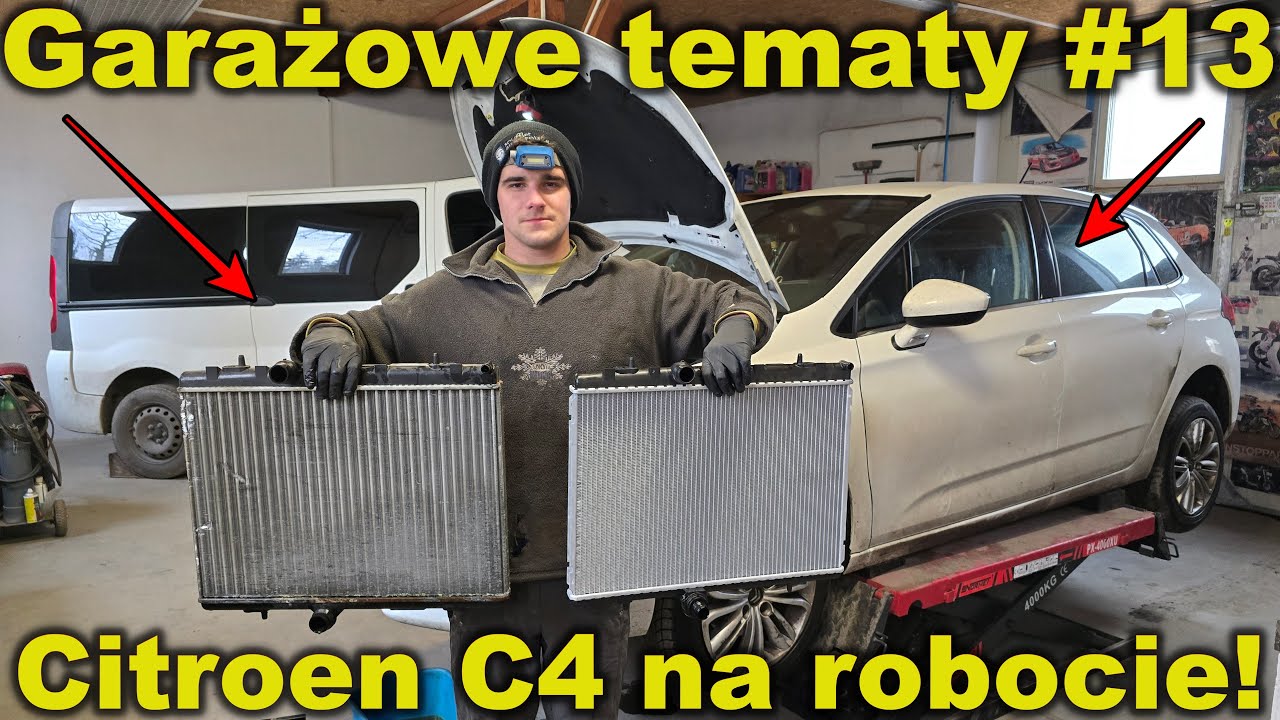 Garażowe tematy #13 | Citroen C4 i stuk który ciężko zlokalizować-czy się udało? + wymiana chłodnicy