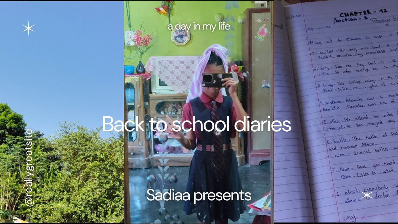 Back to school diaries ☁️| ice cream, what I keep in my bag, study with mee, and more|