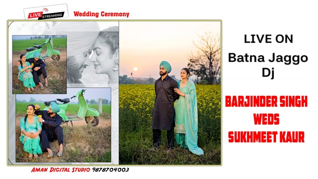 !! Live Path Batna Jago D.j Barjinder Singh & Sukhmeet Kaur !! Aman Digital Studio M.9878704003
