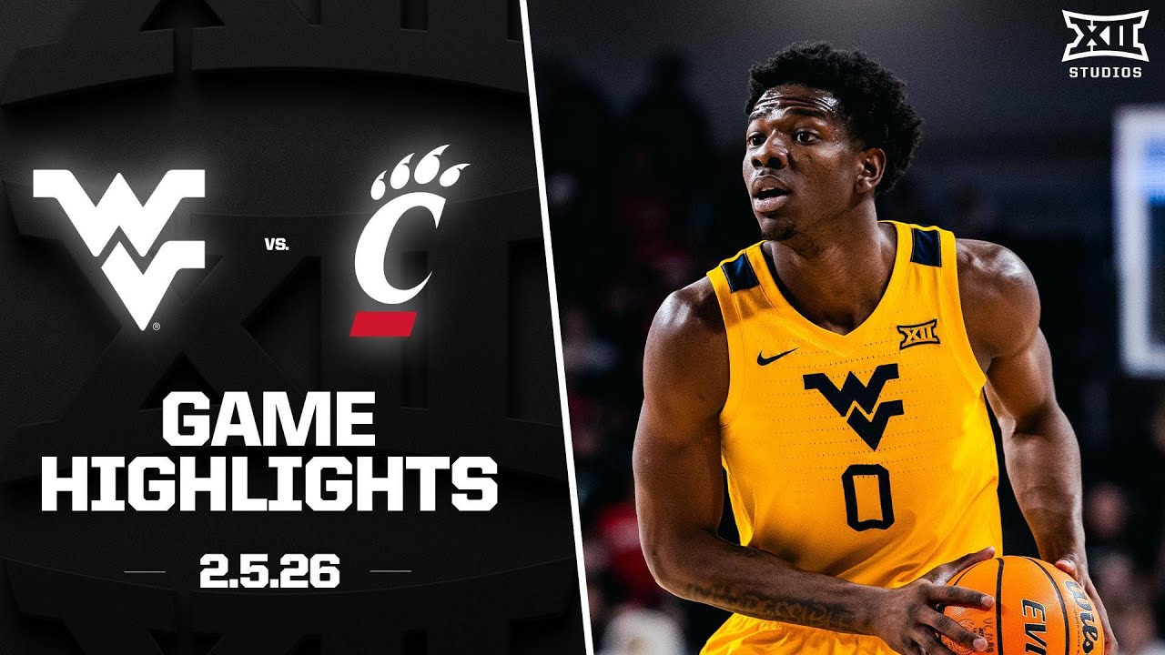 West Virginia vs. Cincinnati Game Highlights | 2025-26 Big 12 Men’s Basketball