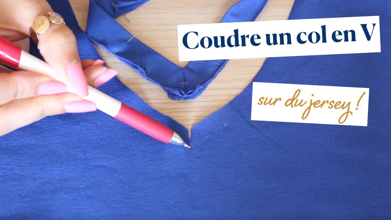 Tuto - Coudre une encolure en V sur du jersey