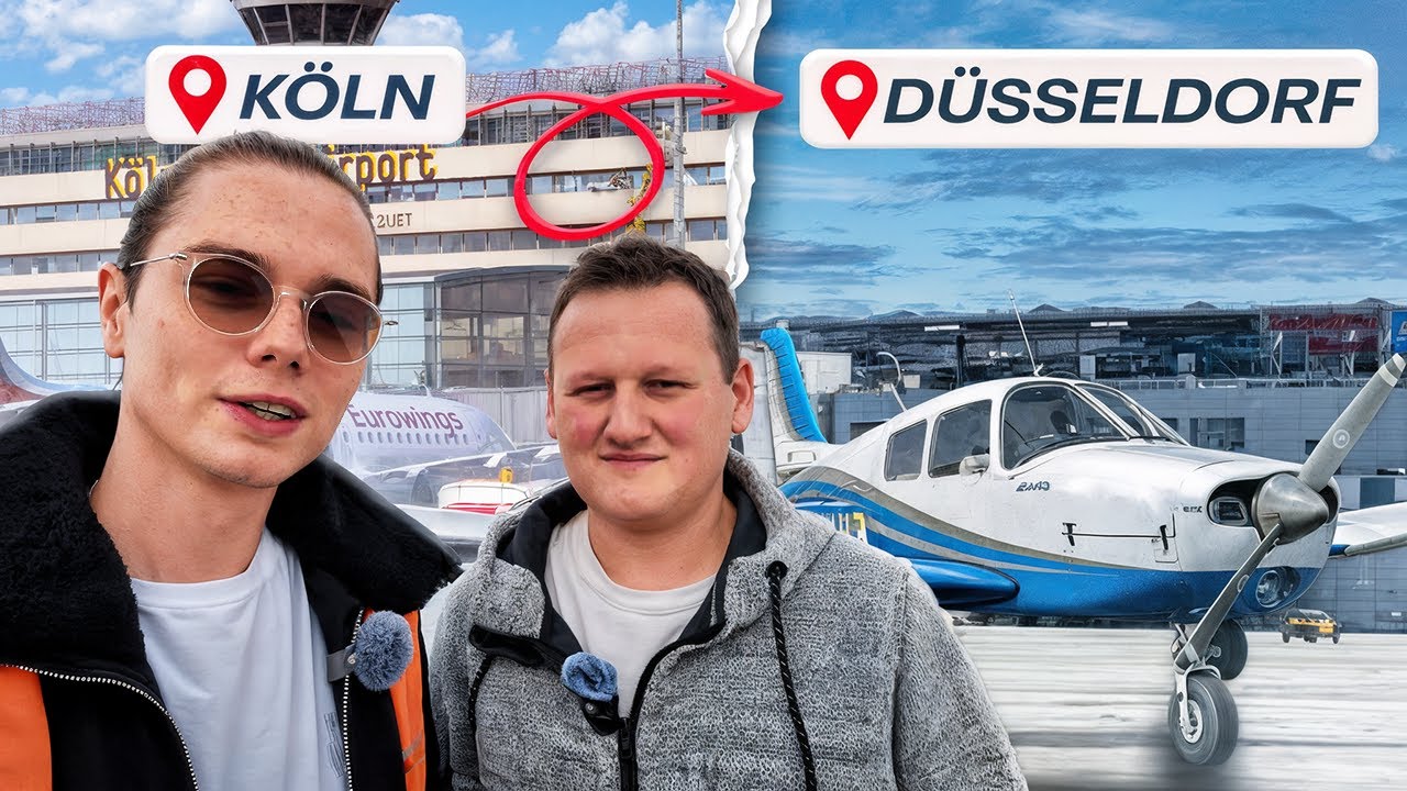 Von Köln-Bonn nach Düsseldorf in einem kleinen Propellerflugzeug
