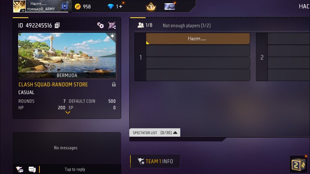 free fire guilt test 1v4