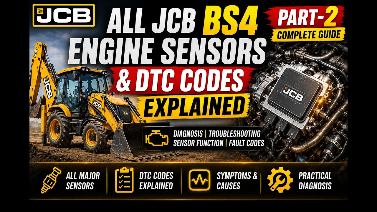 JCB Machine sensor Part-02 @techvehicle  JCB मशीन के सभी सेंसर।