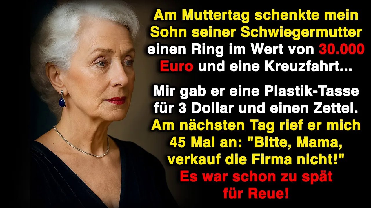 Mein Sohn schenkte seiner Schwiegermutter zum Muttertag 30 000 € – und mir nur eine Tasse!