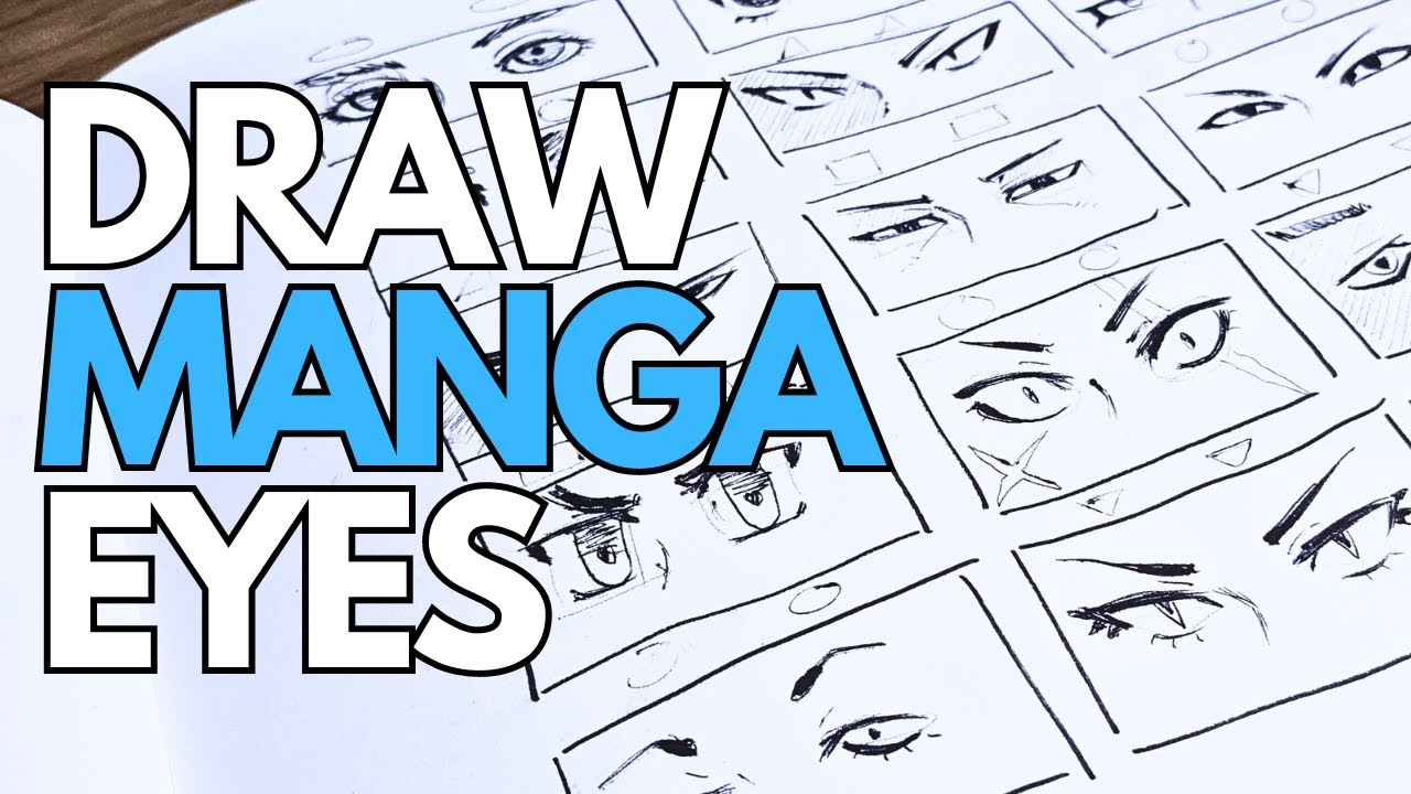 Draw Manga Eyes with Basic Shapes | Step-by-Step Guide
