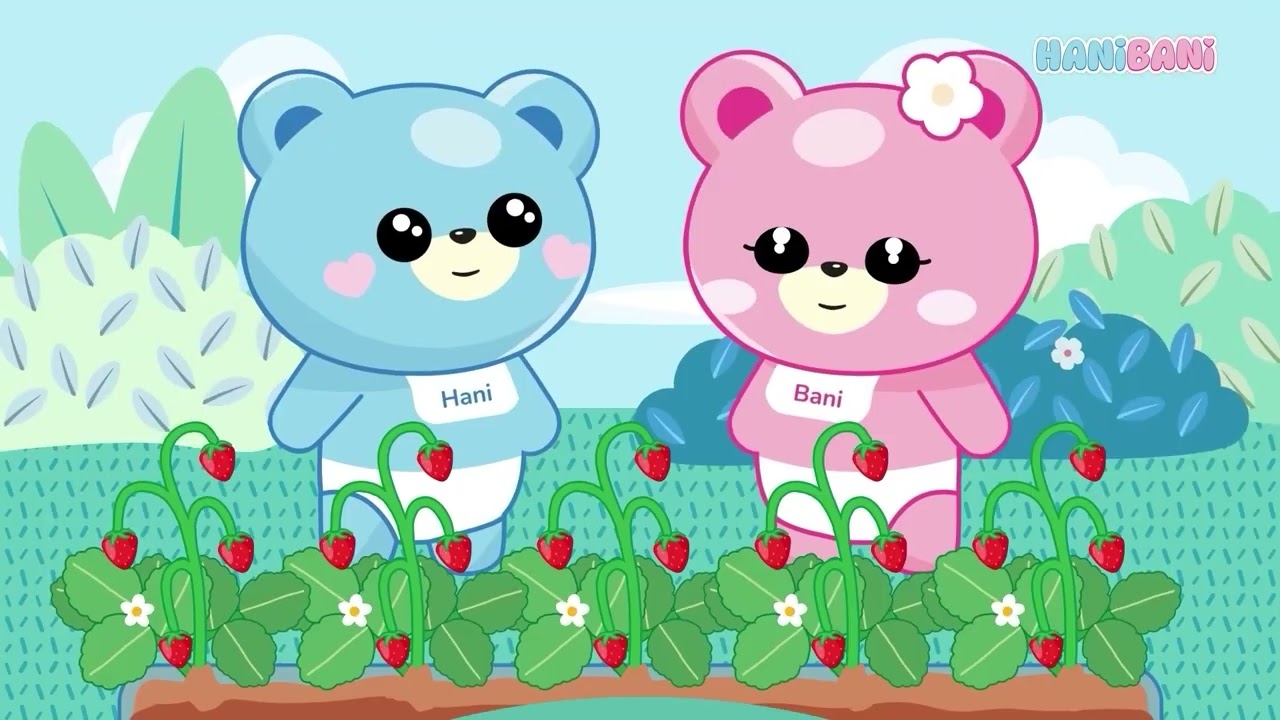 Мультик для самых маленьких - HANI BANI в огороде. Овощи и фрукты.