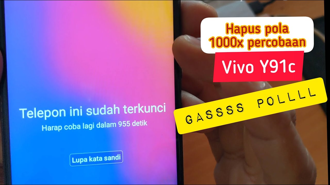 Hapus Pola dan Akun Google VIVO y91c atau VIVO 1820