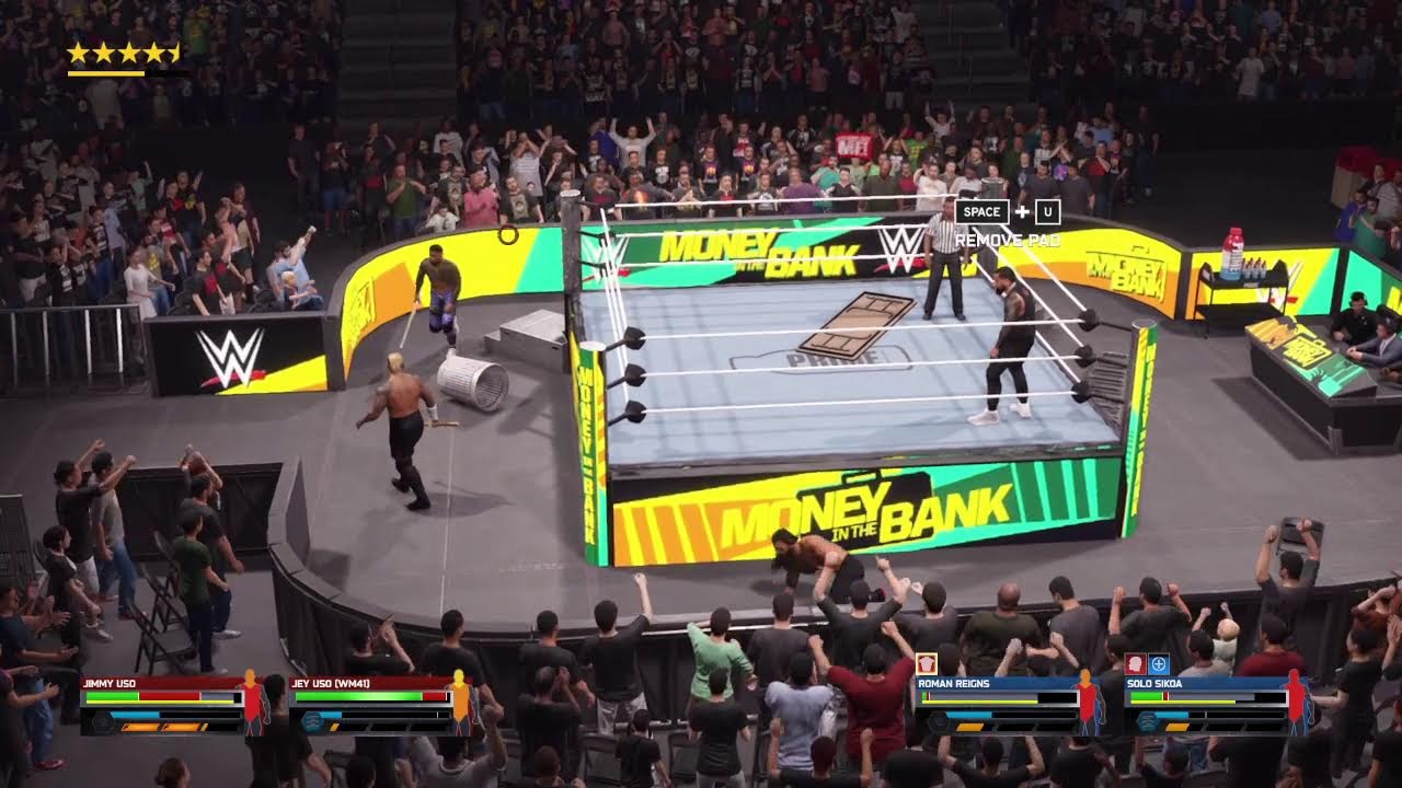 FULL MATCH: Roman Reigns & Solo Sikoa vs. The Usos | Bloodline Civil War: Money in the Bank w2k25