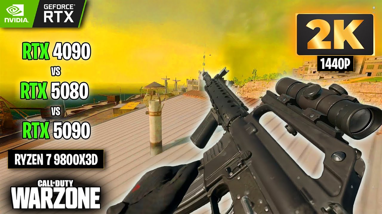COD Warzone 1440P Benchmark | RTX 5090 vs 4090 vs 5080