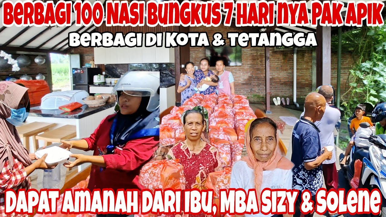 7 HARINYA PAK APIK‼️BERBAGI 100 NASI KE TETANGGA DAN BUAT ORANG