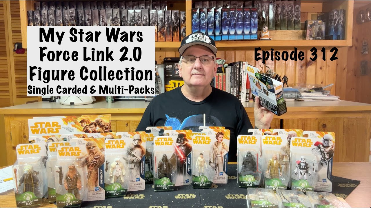 E312 My Star Wars Force Link 2.0 Action Figure Collection, Single Carded and Multi-Packs.