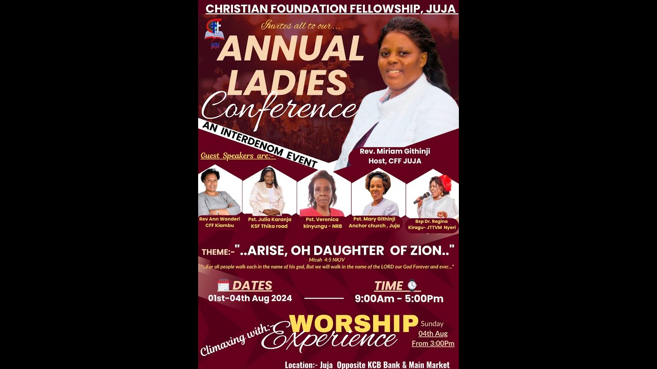 Annual Ladies Conference ::Day 1ss 2:: PST JULIA KARANJA::OUR GOD, THE ALMIGHTY ONE..! ::01st August