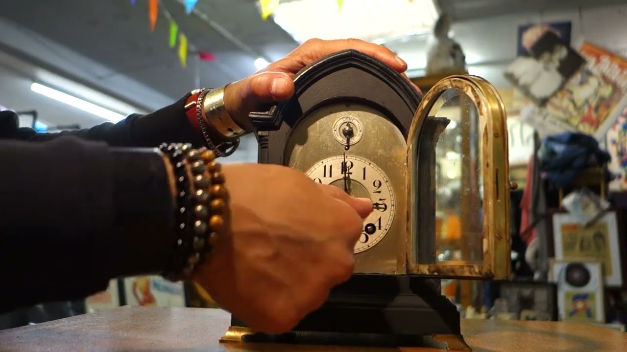 Antique Rare CLOCK BY DAVISON BROS GOLDSMITHS AND SILVERSMITHS IN LONDON