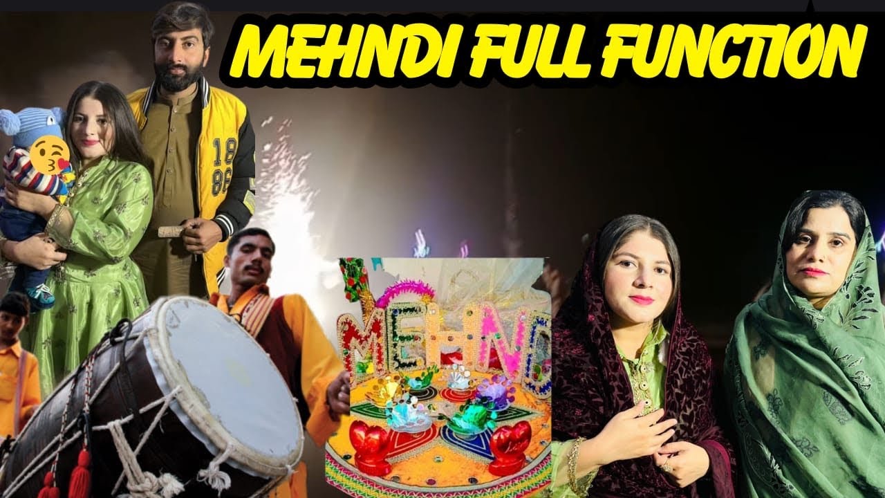 Punjabiyo ki desi style mehndi night🎉✨😍 Aqib NY to mehfil jma di