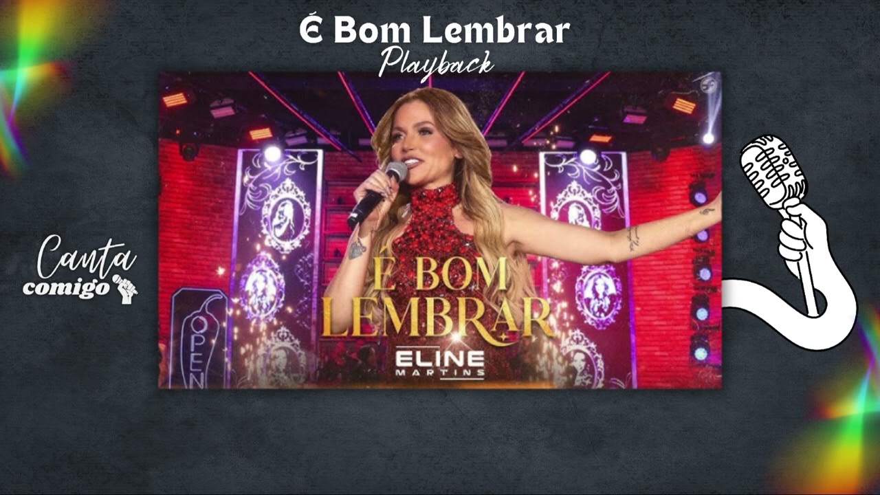 É Bom Lembrar - Eline Martins / Playback - Um Drink Com Eline 🎶🎤
