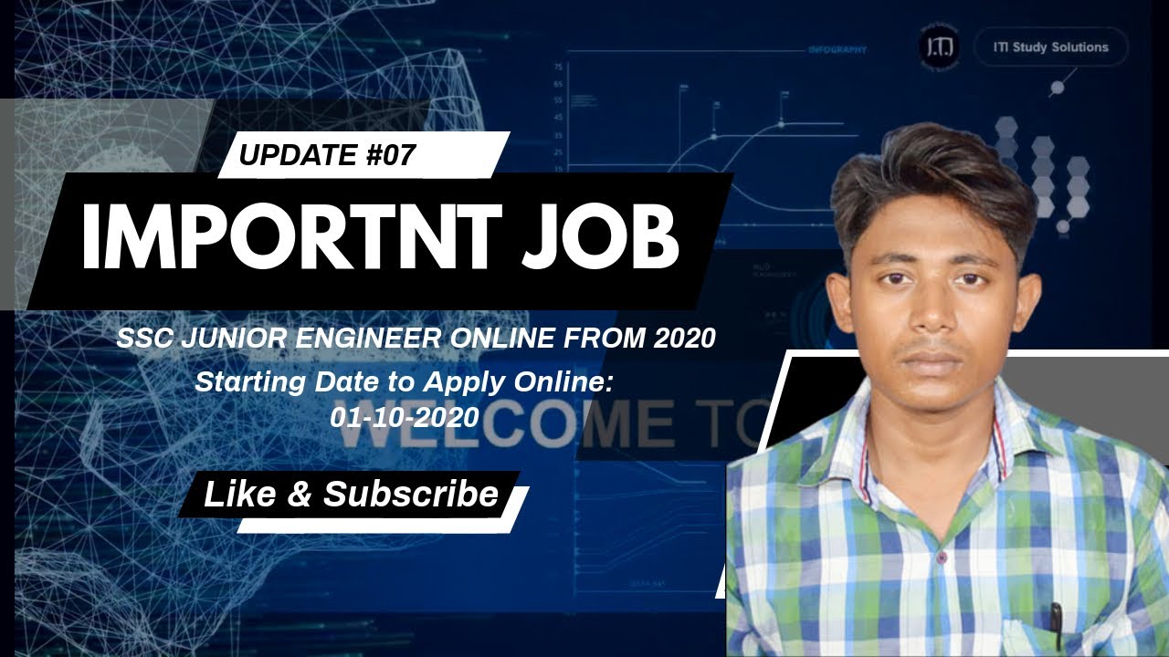 SSC JUNIOR ENGINEER ONLINE FROM 2020 | FOR DIPLOMA B.TECH JOB | ONLINE FORM FILL UP STARTED