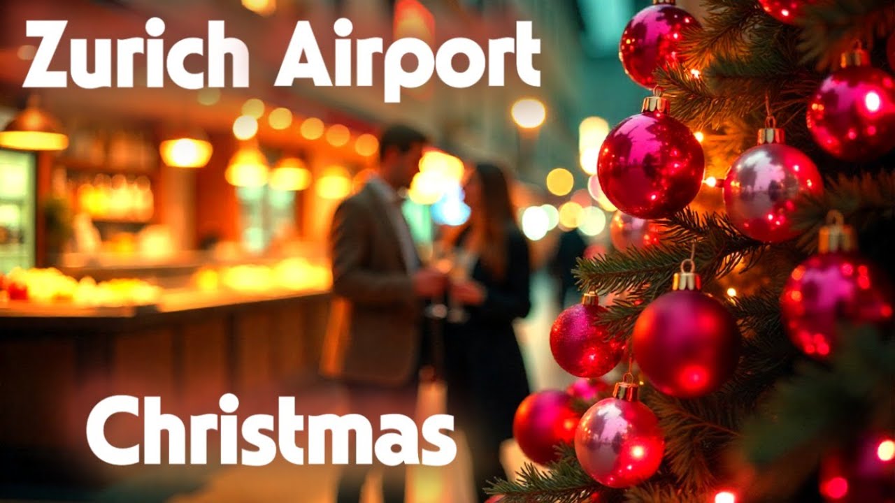 Christmas Markets at Zurich🇨🇭Airport and Surroundings【4K】Walking Tour
