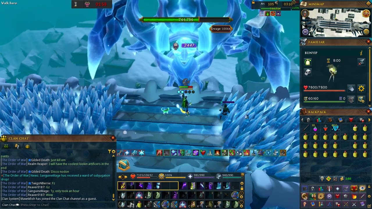 Runescape (RS3) - Arch Glacor Hard Mode (Necromancy) 1000%