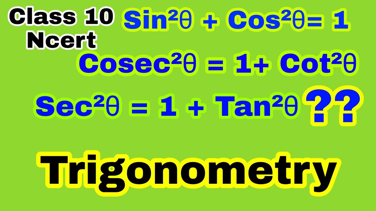 Prove that sin&sup2;&theta;+cos&sup2;&theta;=1,cosec&sup2;&theta;=1+cot&sup2;&theta;,sec&sup2;&theta;=1+tan&sup2;&theta;...Mathzzz Eazy... Trigonometry