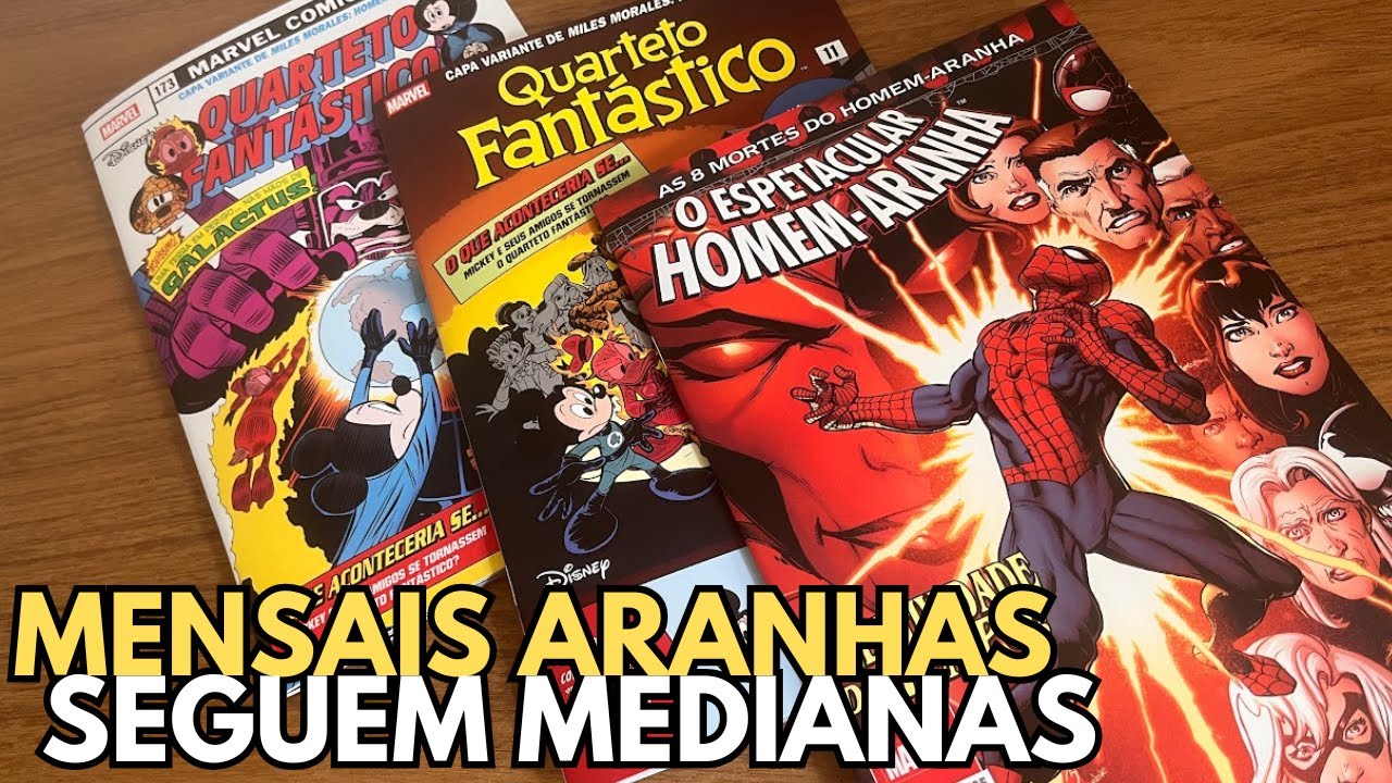 HOMEM ARANHA 3 / MILES MORALAS 3 E 4 - LI AS MENSAIS DOS ARANHAS E NÃO ESTOU FELIZ