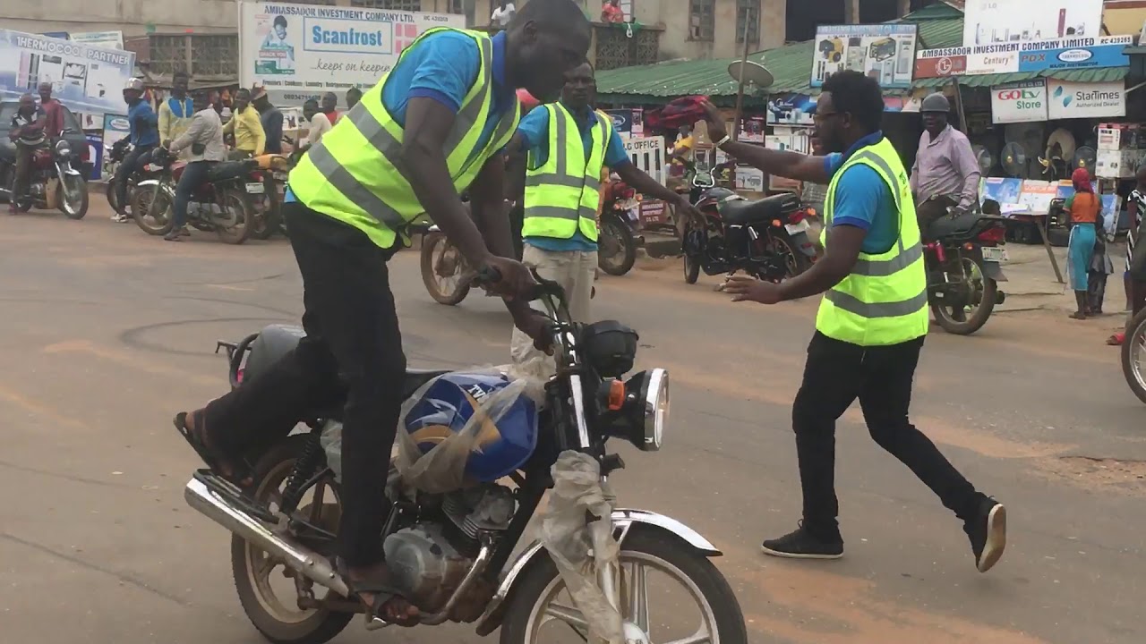 TVS Bike stunt in Nigeria