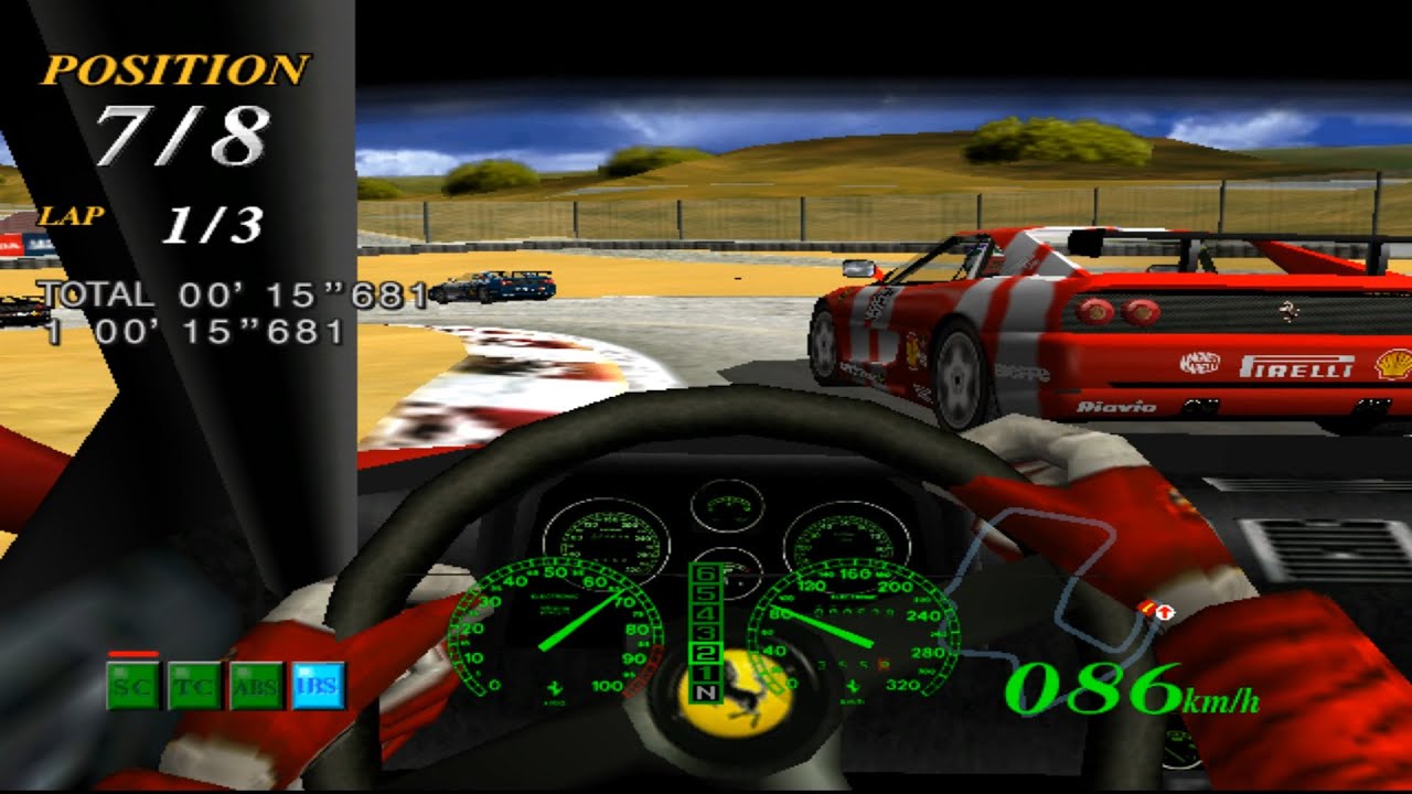F355 Challenge Passione Rossa Cockpit view Race3