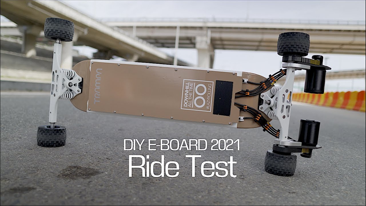#107 Build a DIY electric board 2021 for street type - Ride test