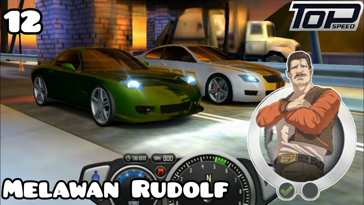 Balapan Drag Jalan Besar Melawan Rudolf! - TOP SPEED - Part 12