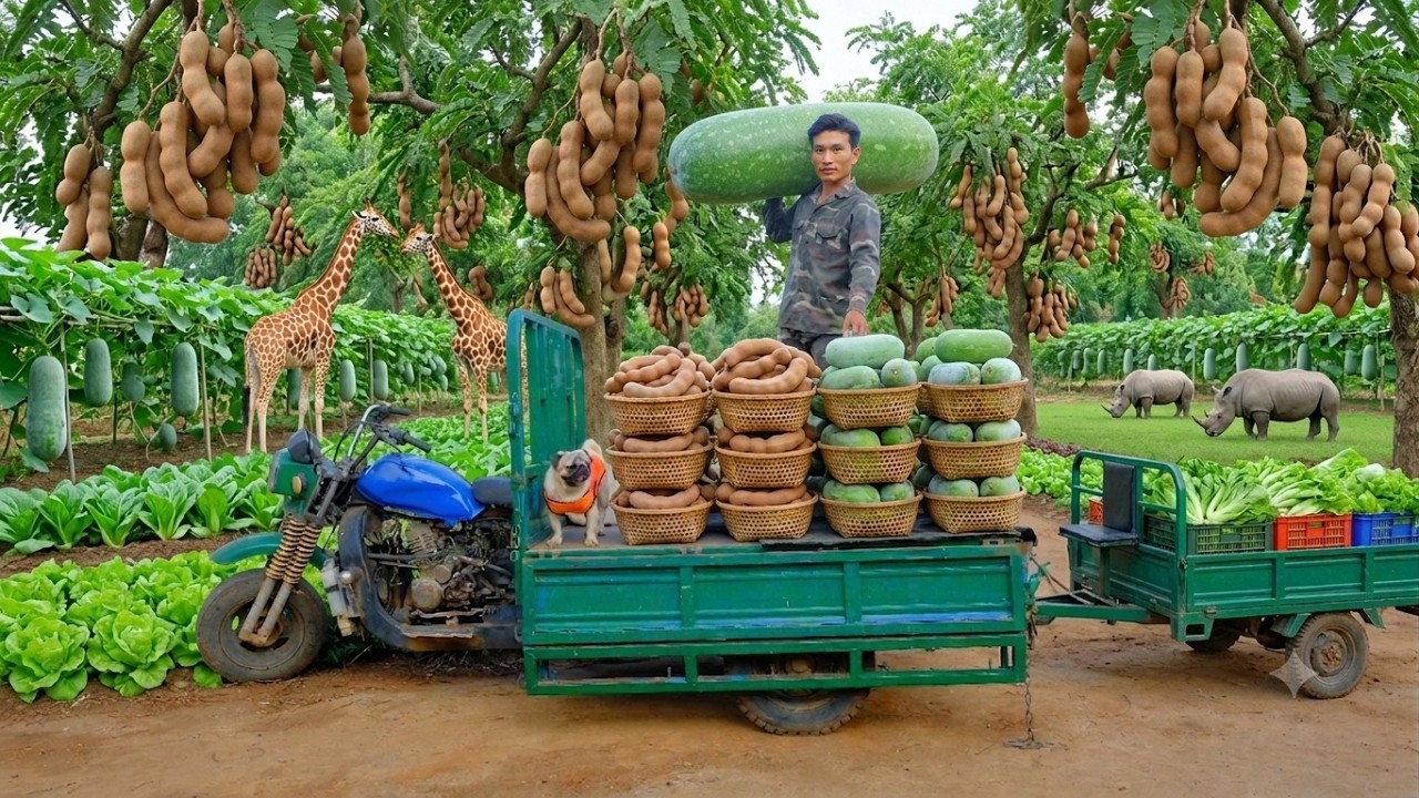 Harvest, Sell, And Cook With Lettuce, Mustard Greens, Tamarind, And Winter Melon - Gardening