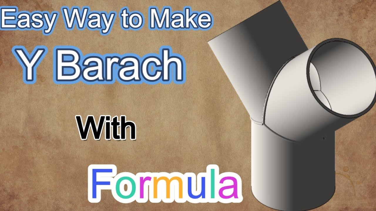 How to make Y branch with easy formula | marking and cutting