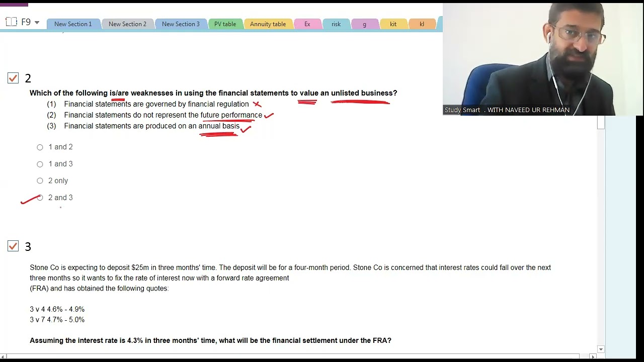 FM (F9) Financial Management ACCA Mock Exam