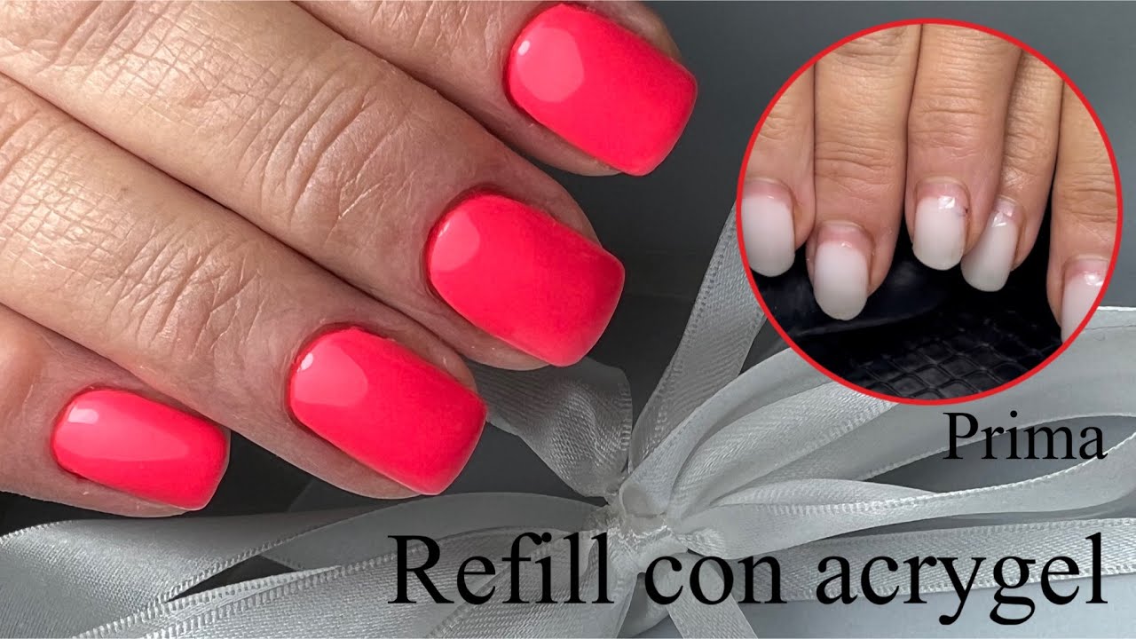 🫣 REFILL DOPO QUASI 6 SETTIMANE| SISTEMIAMO CON L'ACRYGEL E MONOCOLORE FLUO PURPLE|Makolina95|