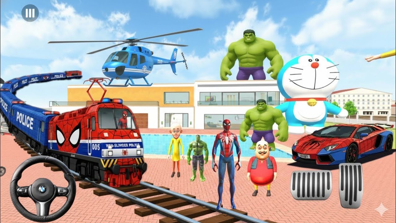 5 star ⭐⭐⭐⭐⭐ police ne spider man ko gher liya ab kya hoga #game 